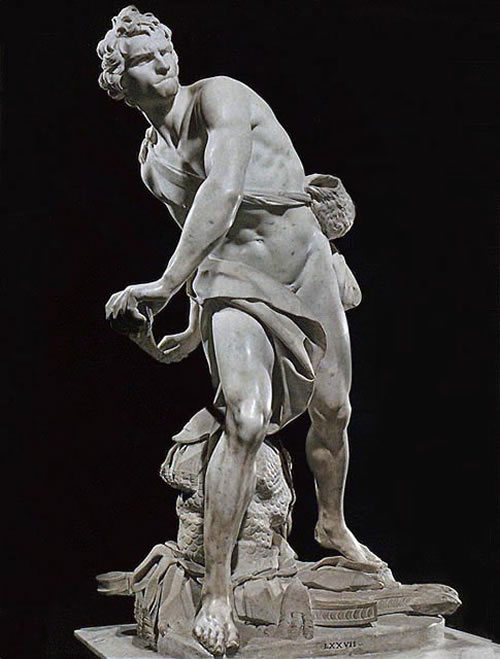 Bernini - David jogando a pedra